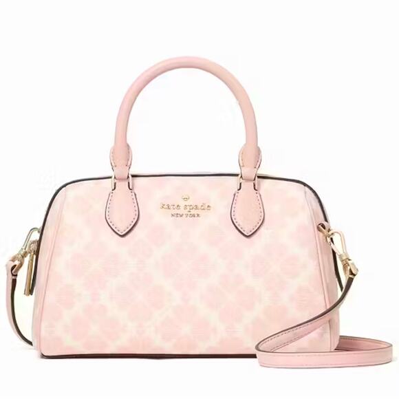 Kate Spade NY Rose Smoke Spade Flower Small Dolly Duffle Crossbody NWT MSRP $349 - Picture 1 of 10